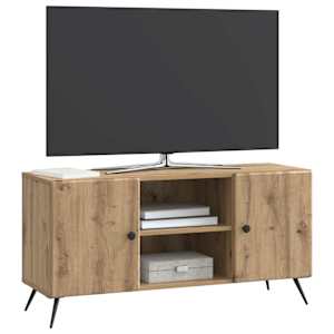 Televizní skříň 102 x 34,5 x 50 cm Dub artisan Kompozitní dřevo - obrázek 3