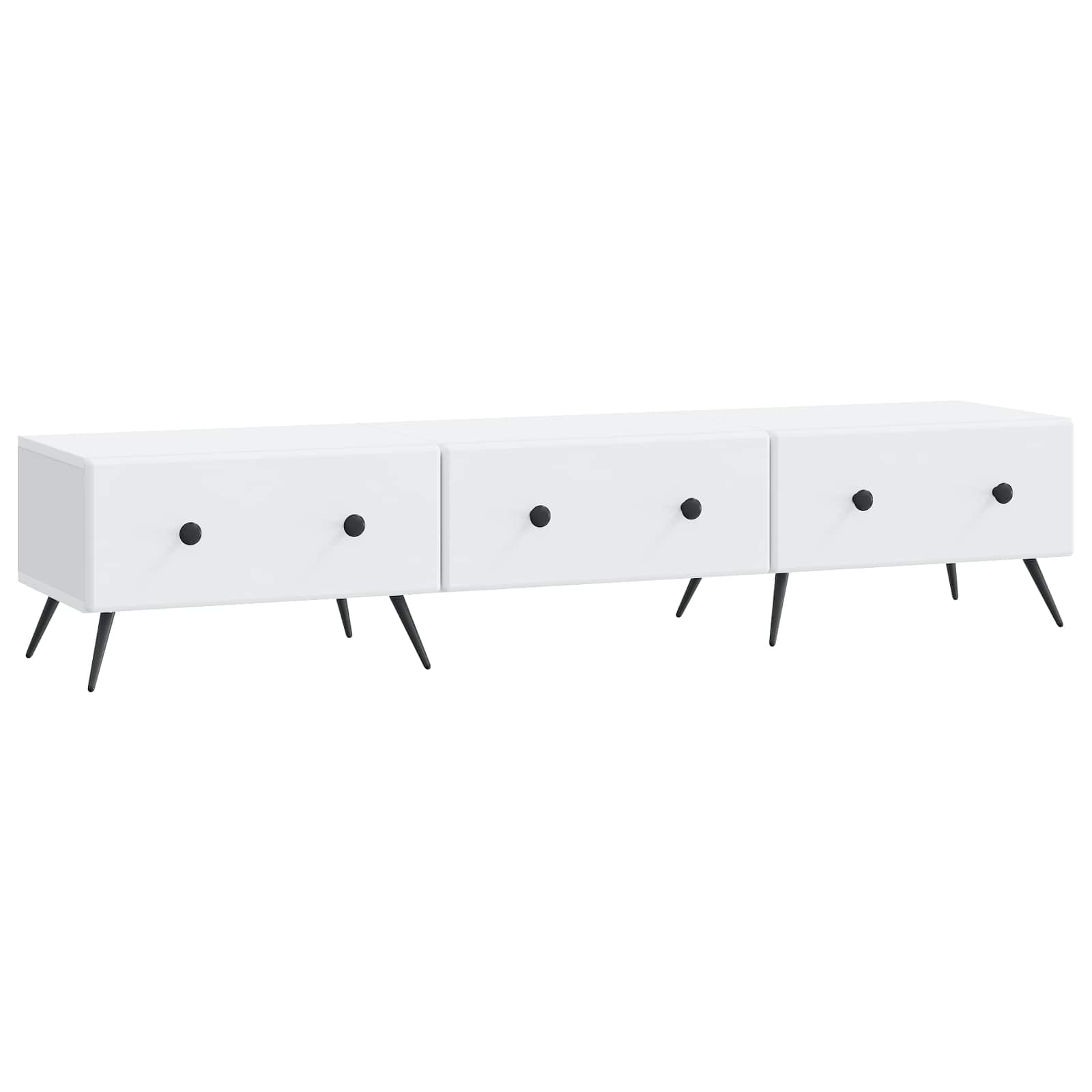 vidaXL Cabinet TV cu sertar Alb 147 x 34,5 x 30 cm Lemn prelucrat