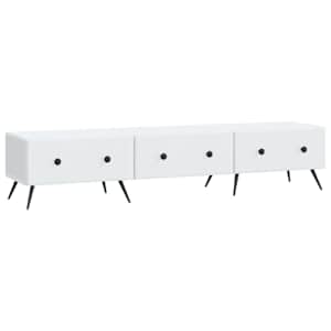 TV omarica s predalom Bela 147 x 34,5 x 30 cm Inženirski les