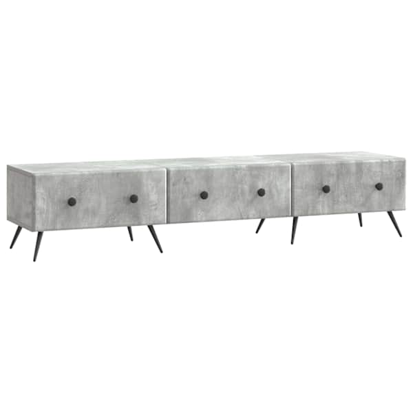 vidaXL Telerikapp sahtliga Betoonhall 147 x 34,5 x 30 cm Tehispuit