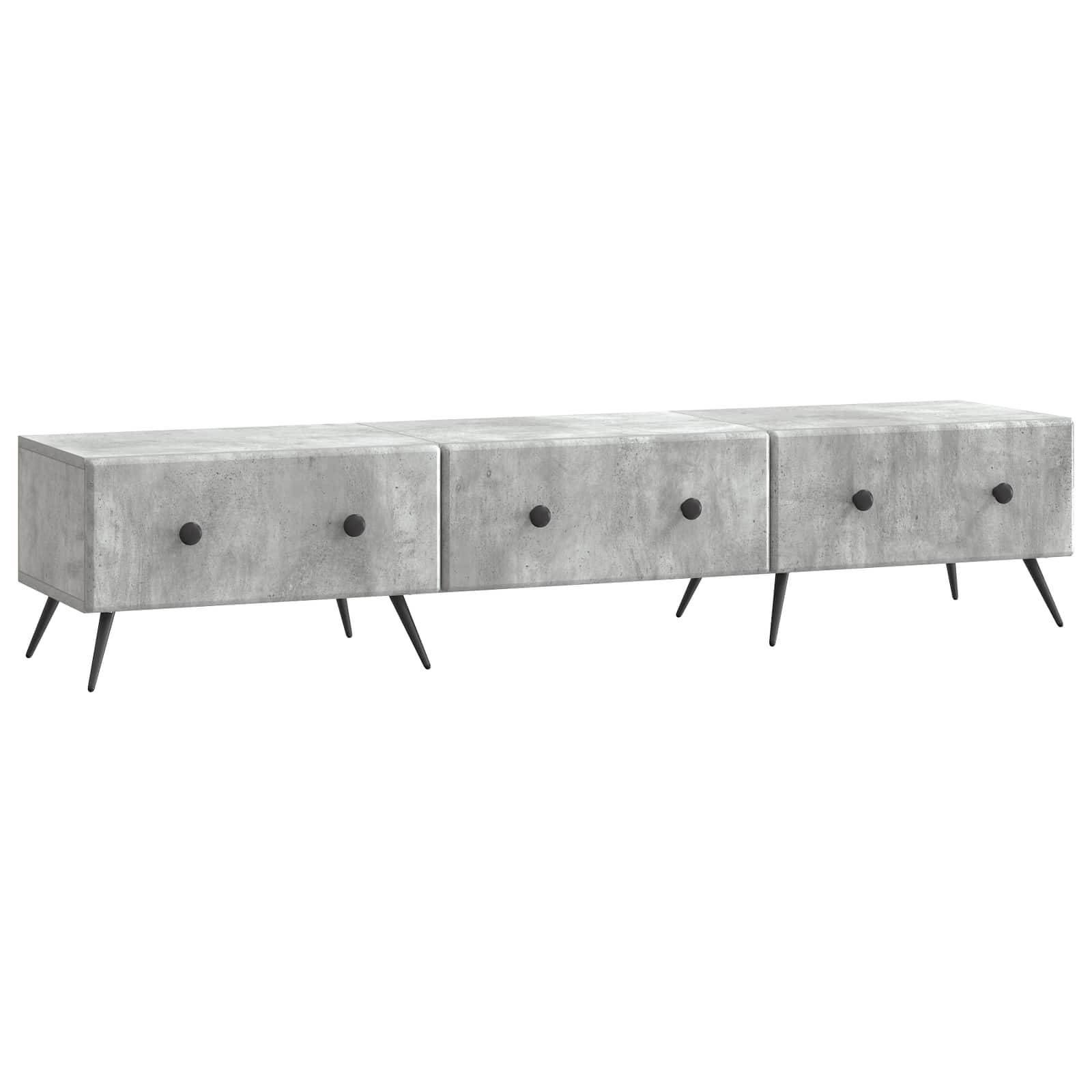vidaXL Cabinet TV Gri Beton 147 x 34,5 x 30 cm Lemn prelucrat