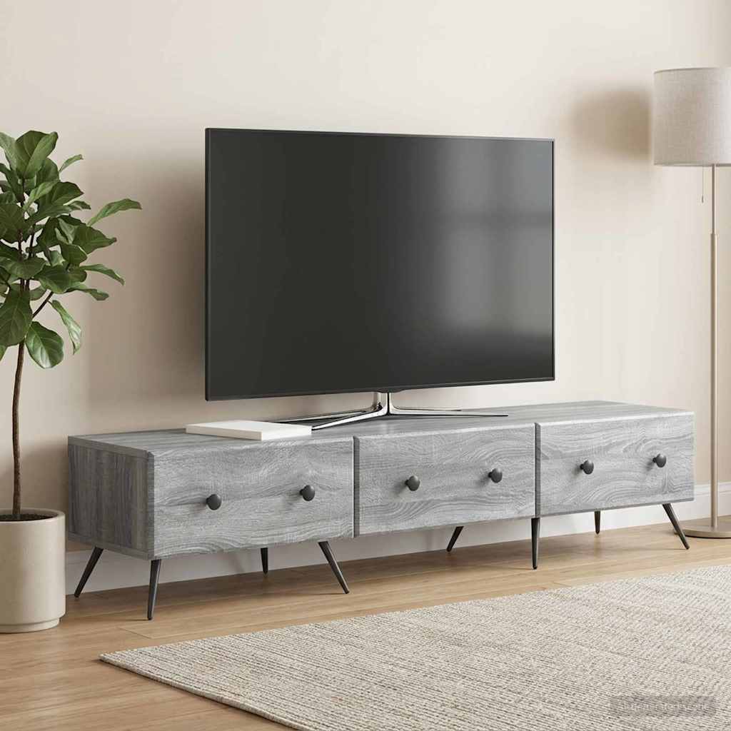 TV-kaappi Harmaa sonoma 147 x 34,5 x 30 cm Tekninen puu