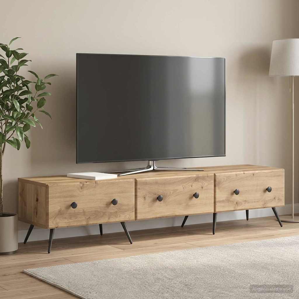 Telerikapp sahtliga Artisan tamm 147 x 34,5 x 30 cm Tehispuit