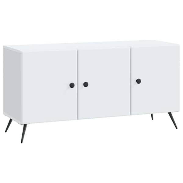vidaXL Telerikapp Valge 99 x 34,5 x 50 cm Tehispuit