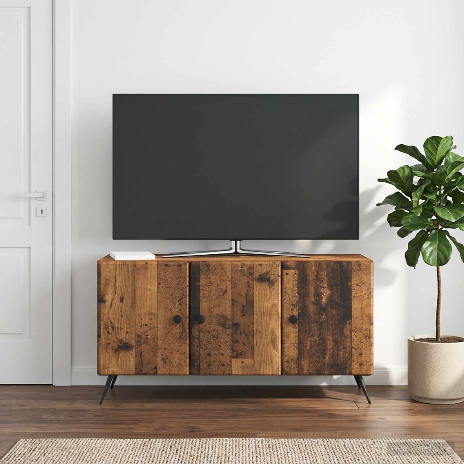 TV-kaappi Vanha puu 99 x 34,5 x 50 cm Tekninen puu