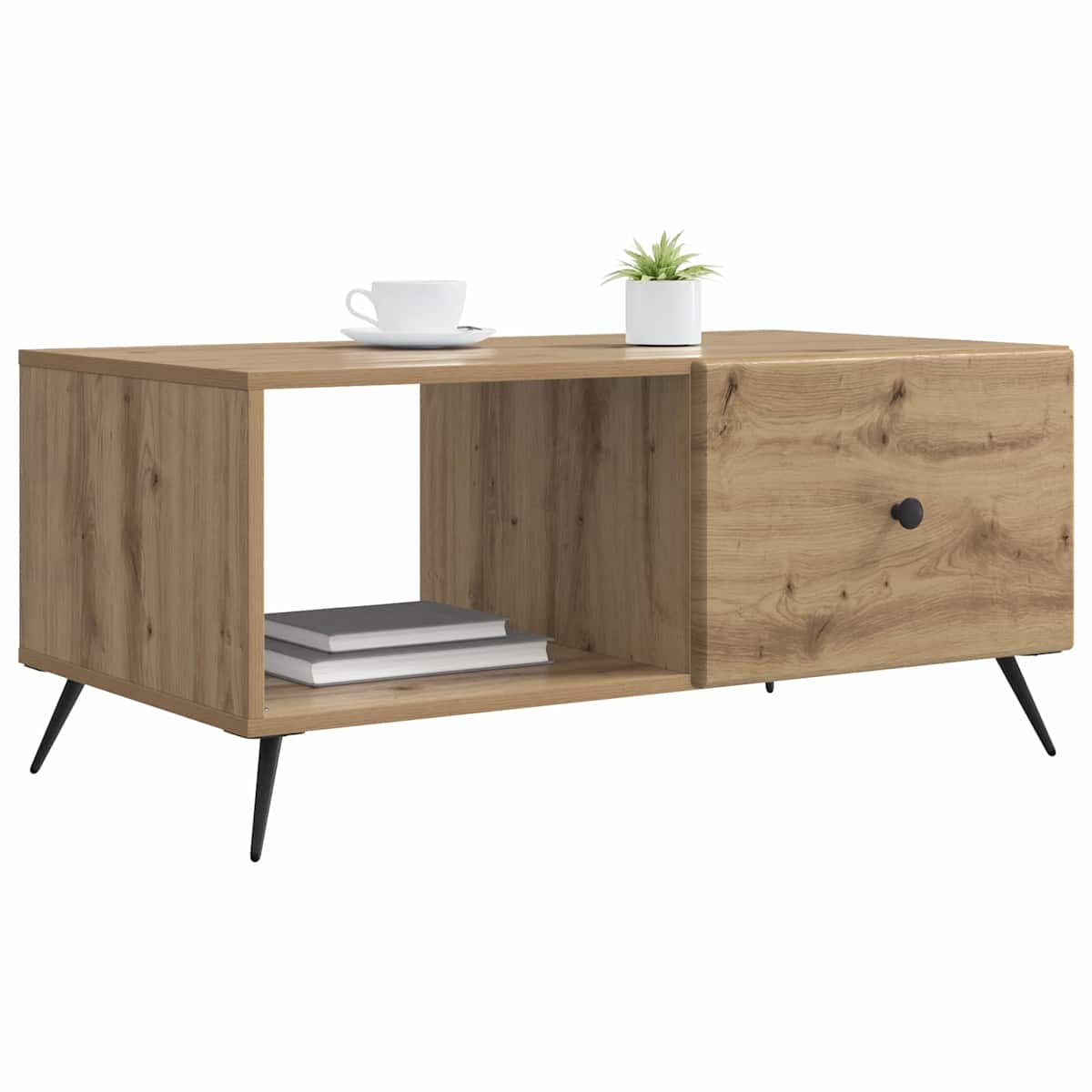 Sofabord 90 x 50 x 40 cm Konstrueret træ - Billede 3