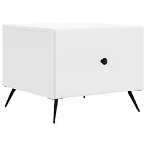 vidaXL Kohvilaud sahtliga Valge 49 x 50 x 40 cm Tehispuit
