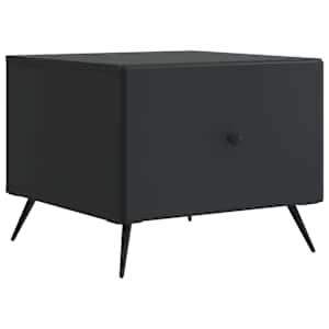 Klubska miza s predalom Črna 49 x 50 x 40 cm Inženirski les