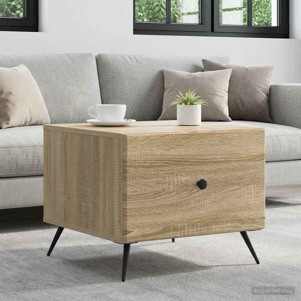  Τραπεζάκι σαλονιού με συρτάρι Sonoma Δρυς 49 x 50 x 40 εκ V-895657