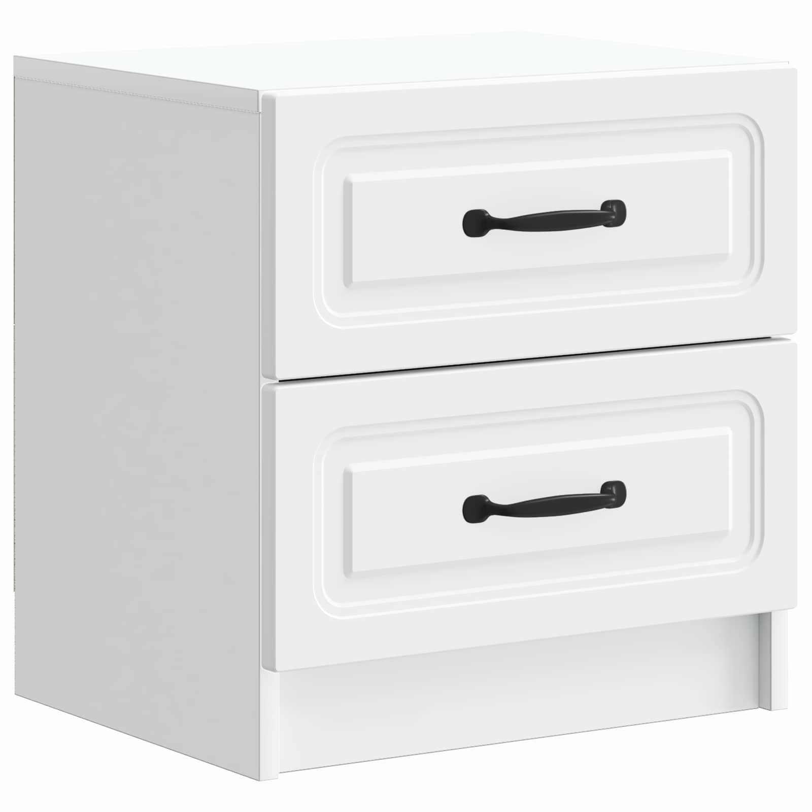 vidaXL Dulap de noapte Alb 43 x 34,5 x 44,5 cm Lemn prelucrat