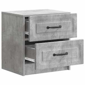 Noční skříňka 2 pcs Betonově šedá 43 x 34,5 x 44,5 cm - obrázek 6