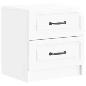 Noční skříňka 2 pcs Bílá s vysokým leskem 43 x 34,5 x 44,5 cm - obrázek 5