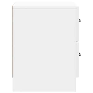 Noční skříňka 2 pcs Bílá s vysokým leskem 43 x 34,5 x 44,5 cm - obrázek 8