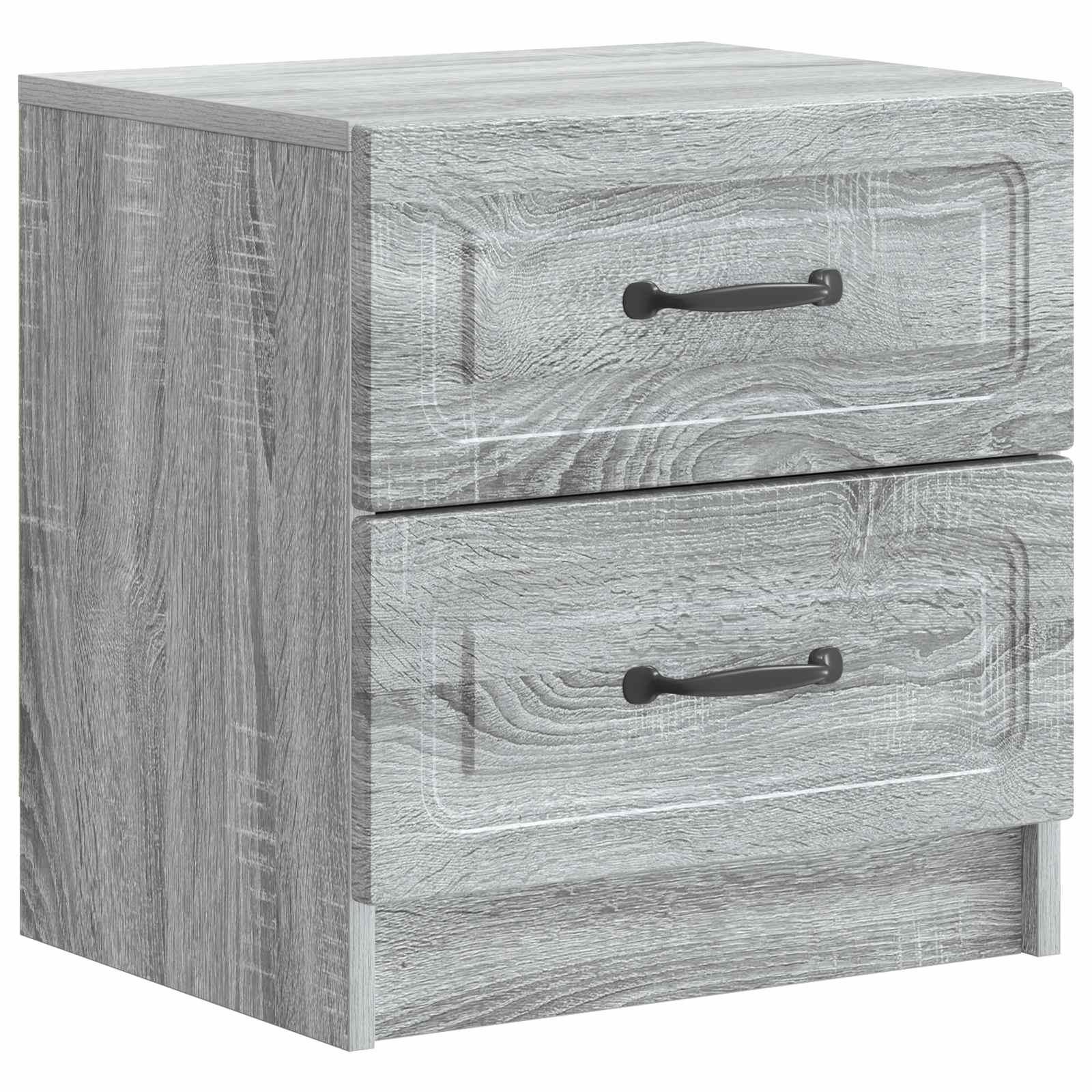 vidaXL Dulap de noapte Sonoma gri 43 x 34,5 x 44,5 cm Lemn prelucrat