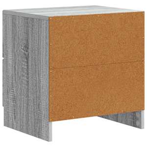 Noční skříňka se zásuvkou 2 pcs Šedá sonoma 43 x 34,5 x 44,5 cm - obrázek 9