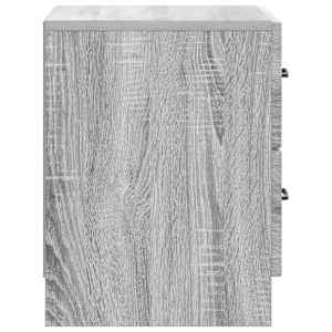 Noční skříňka se zásuvkou 2 pcs Šedá sonoma 43 x 34,5 x 44,5 cm - obrázek 8
