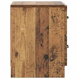 Noční skříňka se zásuvkou 2 pcs Staré dřevo 43 x 34,5 x 44,5 cm - obrázek 8