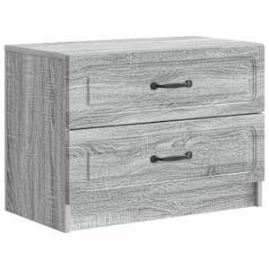 Nočna omarica Siva Sonoma 62 x 34,5 x 44,5 cm Inženirski les