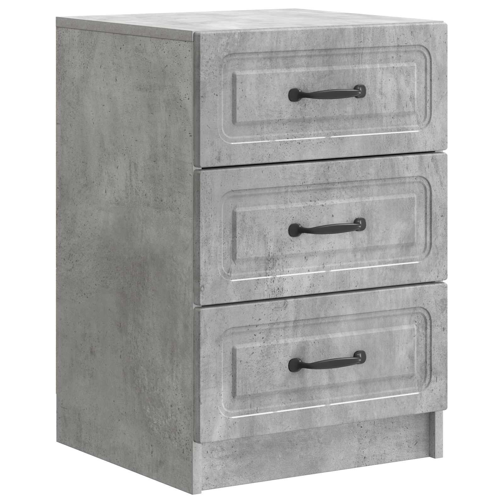 vidaXL Dulap de noapte Gri Beton 43 x 41 x 63,5 cm Lemn prelucrat
