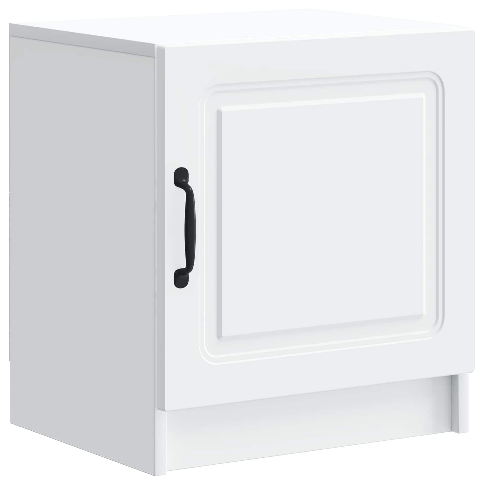 vidaXL Dulap de noapte Alb 43 x 34,5 x 47 cm Lemn prelucrat