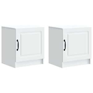 Noční skříňka 2 pcs Bílá 43 x 34,5 x 47 cm Kompozitní dřevo - obrázek 2