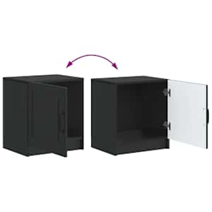Noční skříňka 2 pcs Černá 43 x 34,5 x 47 cm Kompozitní dřevo - obrázek 13