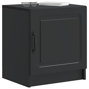 Noční skříňka 2 pcs Černá 43 x 34,5 x 47 cm Kompozitní dřevo - obrázek 3