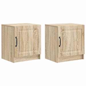 Noční skříňka 2 pcs Dub sonoma 43 x 34,5 x 47 cm - obrázek 2