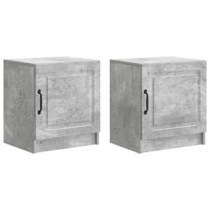 Noční skříňka 2 pcs Betonově šedá 43 x 34,5 x 47 cm - obrázek 2