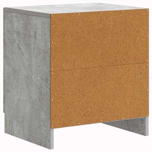 Noční skříňka 2 pcs Betonově šedá 43 x 34,5 x 47 cm - obrázek 9