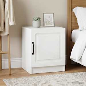 Noční skříňka 2 pcs Bílá s vysokým leskem 43 x 34,5 x 47 cm - obrázek 1