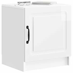 Noční skříňka 2 pcs Bílá s vysokým leskem 43 x 34,5 x 47 cm - obrázek 3