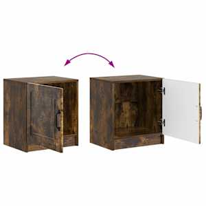 Noční skříňka 2 pcs Kouřový dub 43 x 34,5 x 47 cm - obrázek 12