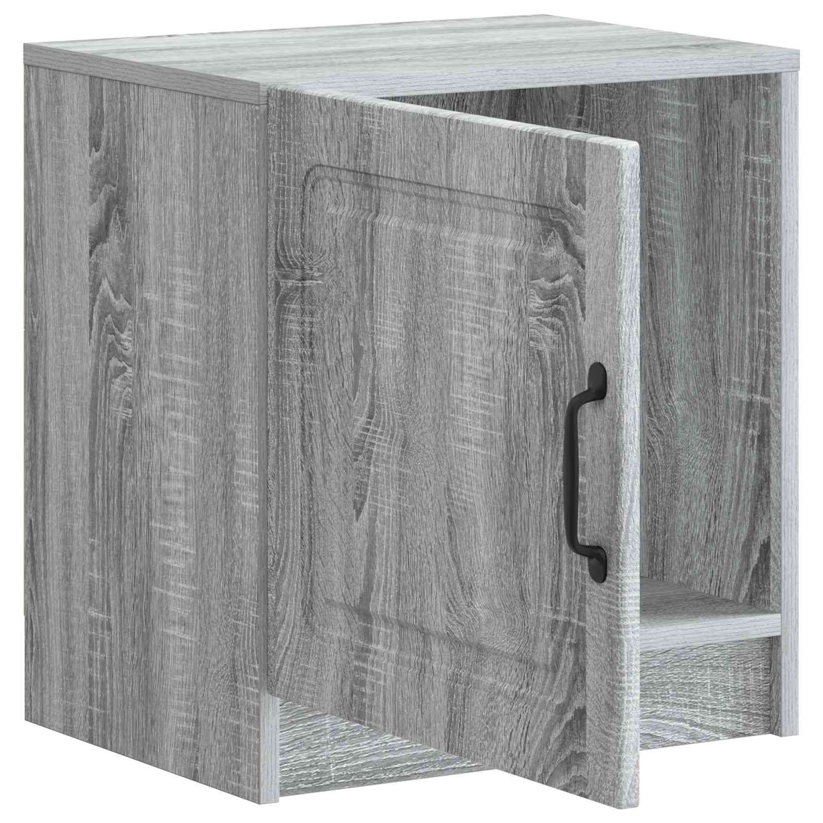 Nočna omarica Siva Sonoma 43 x 34,5 x 47 cm Inženirski les - slika 3