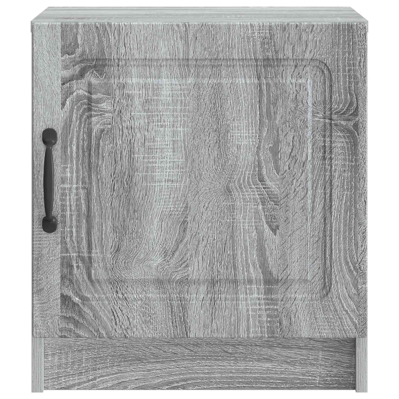 Nočna omarica Siva Sonoma 43 x 34,5 x 47 cm Inženirski les - slika 4