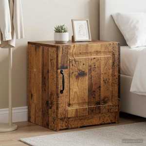 Noční skříňka 2 pcs Staré dřevo 43 x 34,5 x 47 cm - obrázek 1