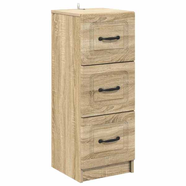 vidaXL Sahtlib&uuml;roo Sonoma tamm 33 x 34,5 x 87 cm Tehispuit