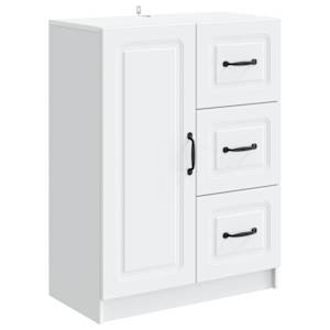 vidaXL K&otilde;ide Valge 66 x 34,5 x 87 cm Tehispuit