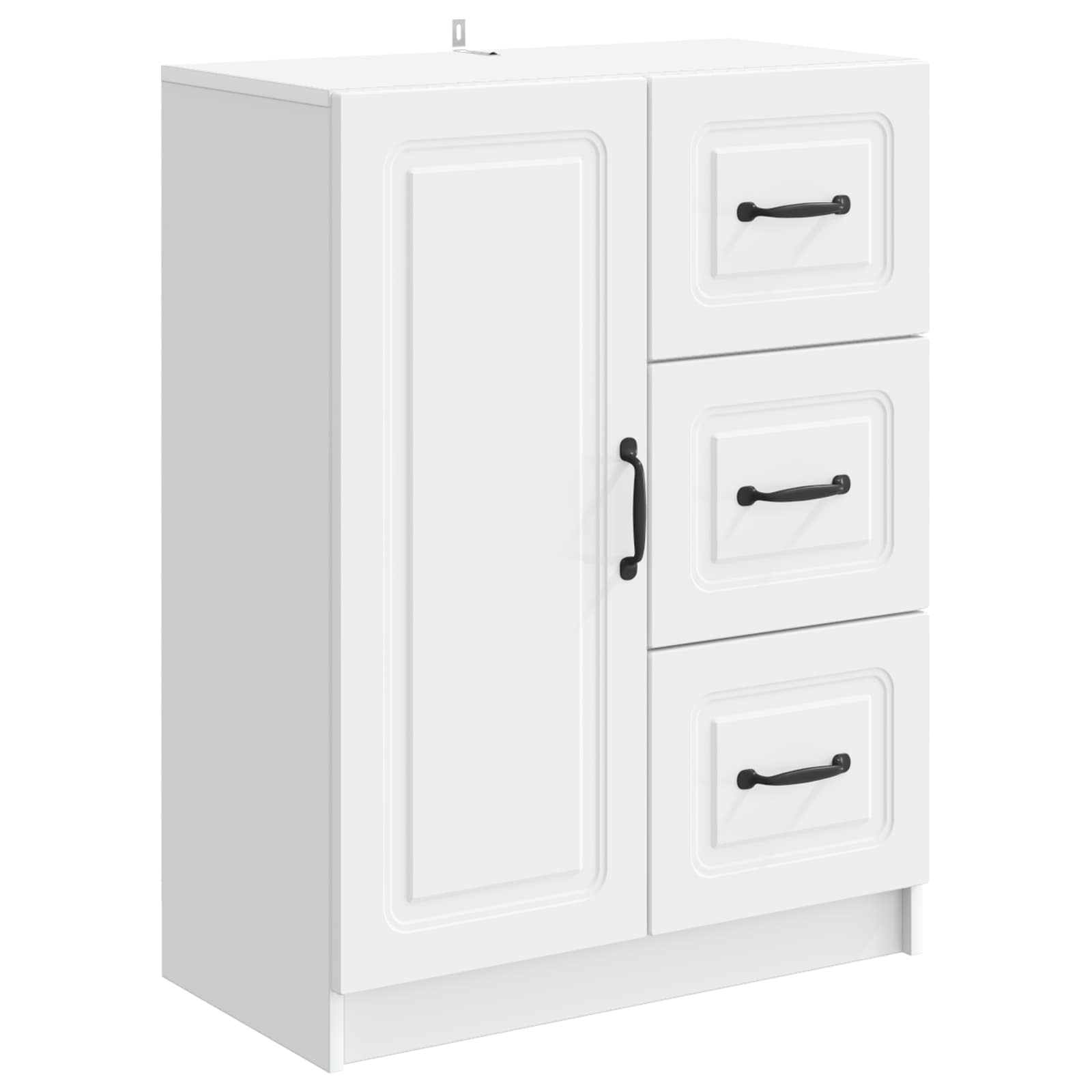 vidaXL Bufet cu sertar Alb 66 x 34,5 x 87 cm Lemn prelucrat