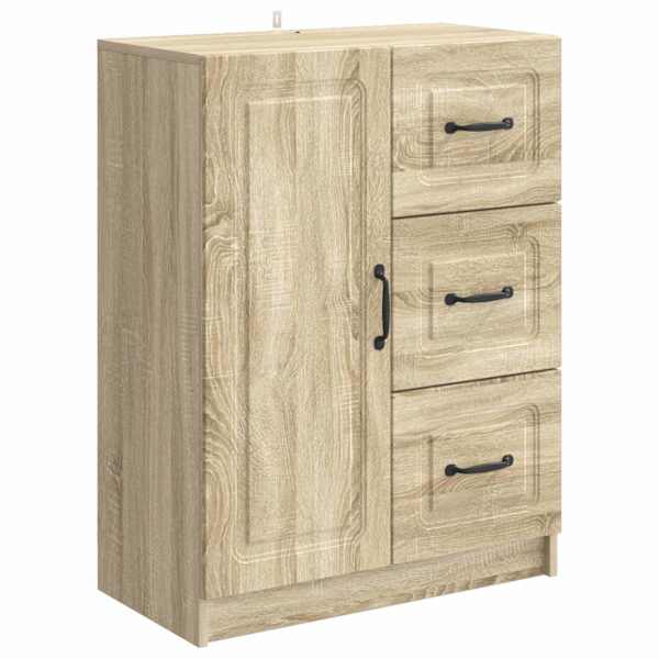 vidaXL K&otilde;ide sahtliga Sonoma tamm 66 x 34,5 x 87 cm Tehispuit