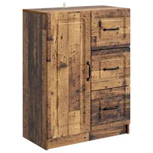Servírovací skříň se zásuvkou Staré dřevo 66 x 34,5 x 87 cm - obrázek 1
