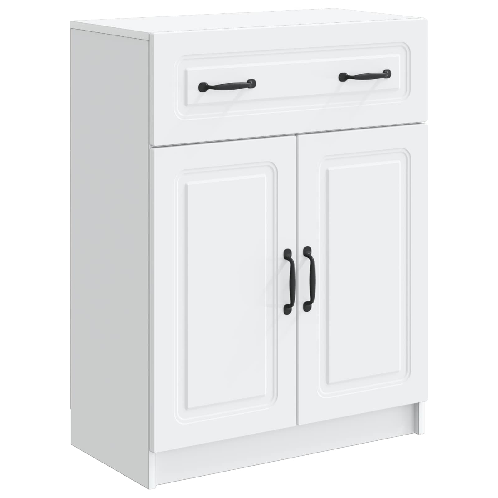vidaXL Bufet cu sertar Alb 66 x 34,5 x 87 cm Lemn prelucrat