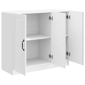 Servírovací skříň Bílá s vysokým leskem 89 x 34,5 x 77 cm - obrázek 5