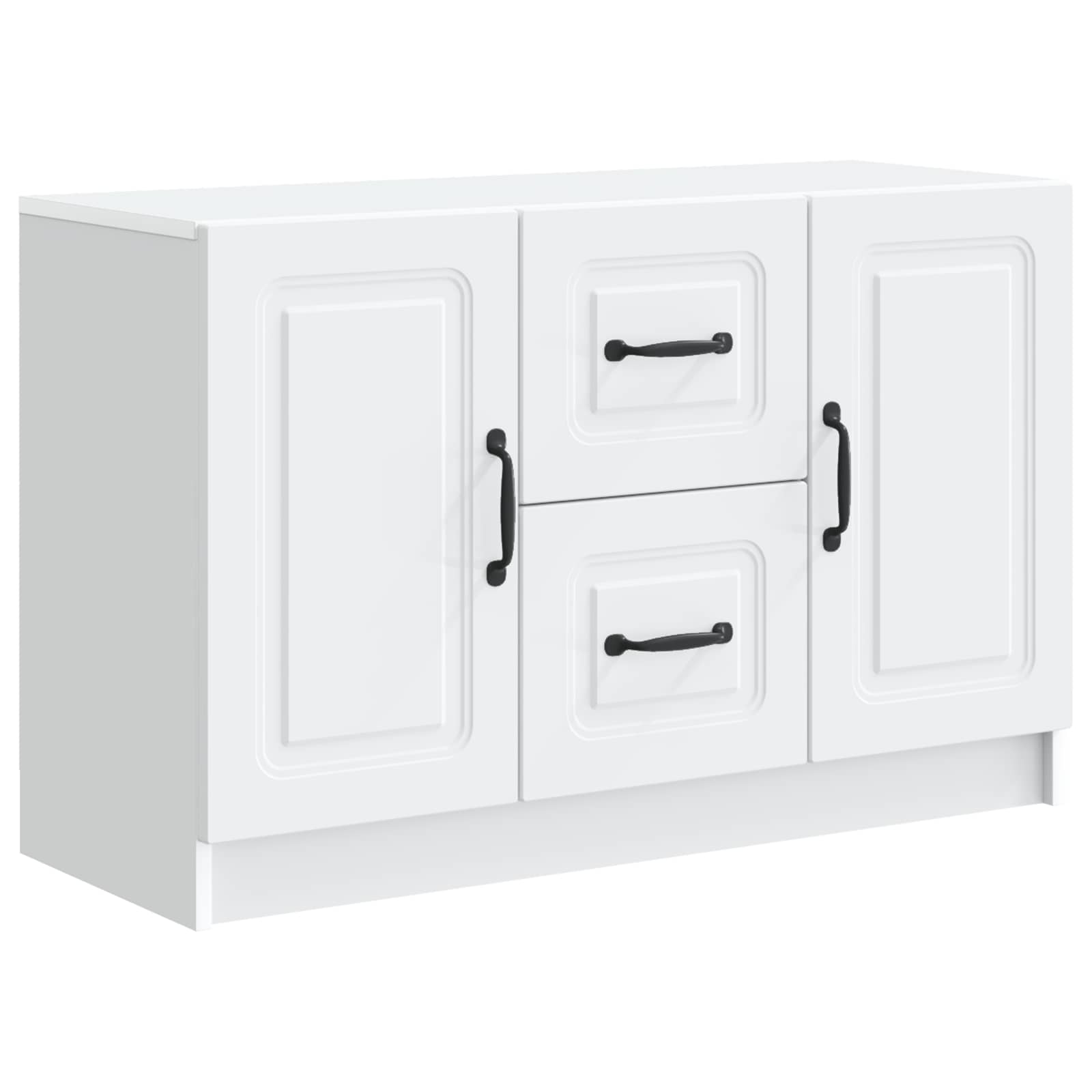 vidaXL Bufet cu sertar Alb 89 x 34,5 x 57 cm Lemn prelucrat