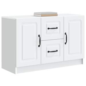 Servírovací skříň Bílá 89 x 34,5 x 57 cm Kompozitní dřevo - obrázek 3