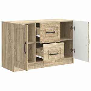 Servírovací skříň Dub sonoma 89 x 34,5 x 57 cm Kompozitní dřevo - obrázek 5