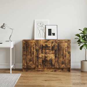 Servírovací skříň se zásuvkou Kouřový dub 89 x 34,5 x 57 cm - obrázek 4