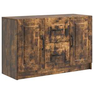 Servírovací skříň se zásuvkou Kouřový dub 89 x 34,5 x 57 cm - obrázek 2