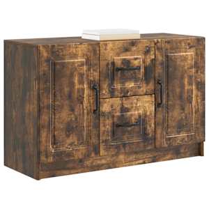 Servírovací skříň se zásuvkou Kouřový dub 89 x 34,5 x 57 cm - obrázek 3