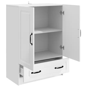 Servírovací skříň Bílá s vysokým leskem 66 x 34,5 x 92 cm - obrázek 4